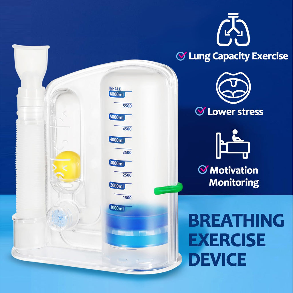 Breathing Exercise Device for Lungs – Deep Breathing Trainer

