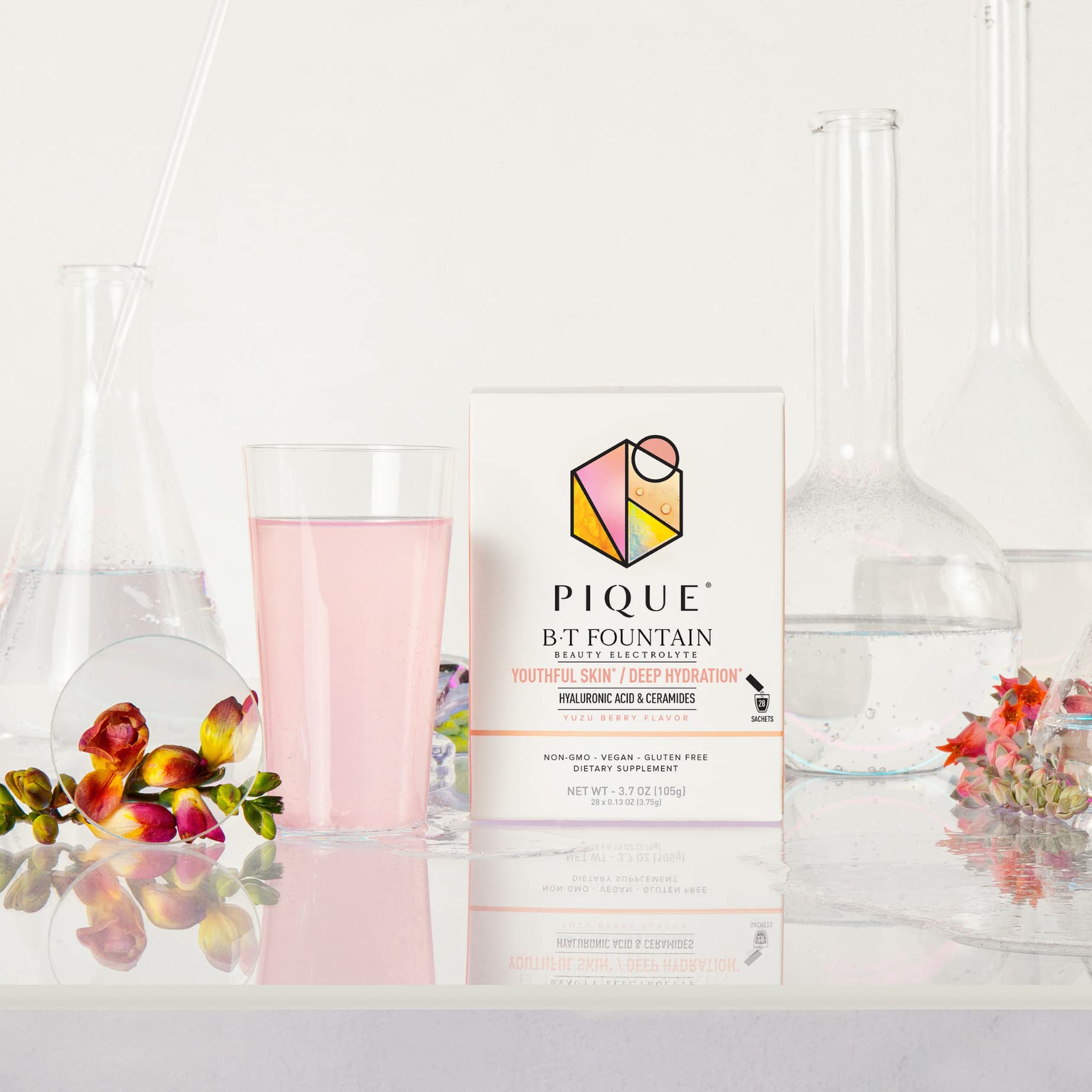 PIQUE Fountain Beauty Electrolyte Powder for Hydration

