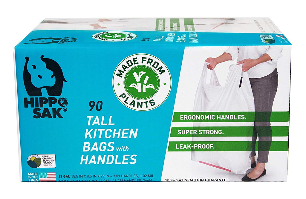 Hippo Sak Plant Based 13-Gallon Trash Bags

