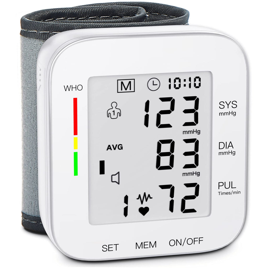 MMIZOO Wrist Blood Pressure Monitor with Large LCD Display

