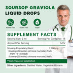 Organic Soursop Graviola Liquid Drops for Immune Support

