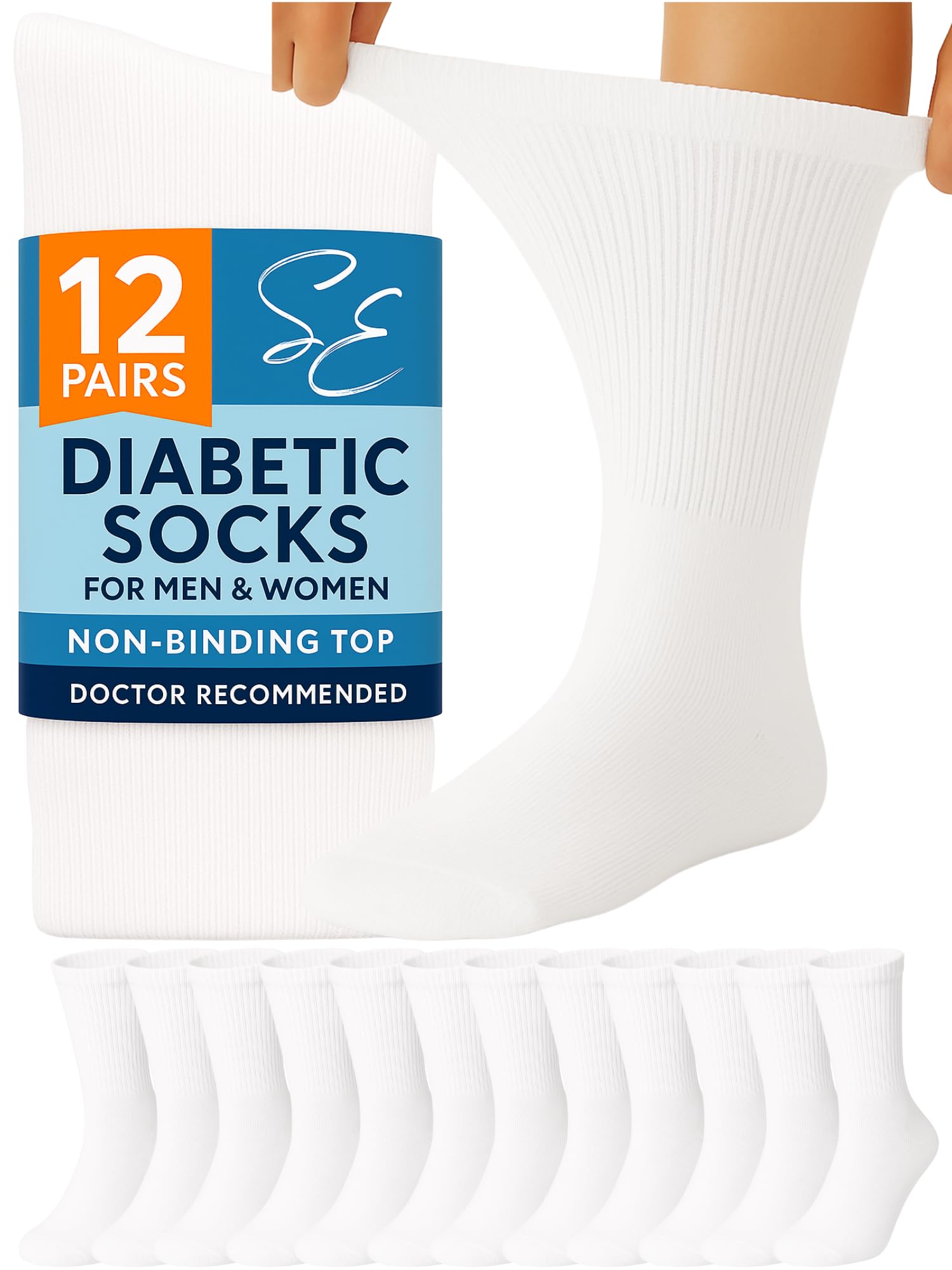 Special Essentials Diabetic Crew Socks for Men & Women

