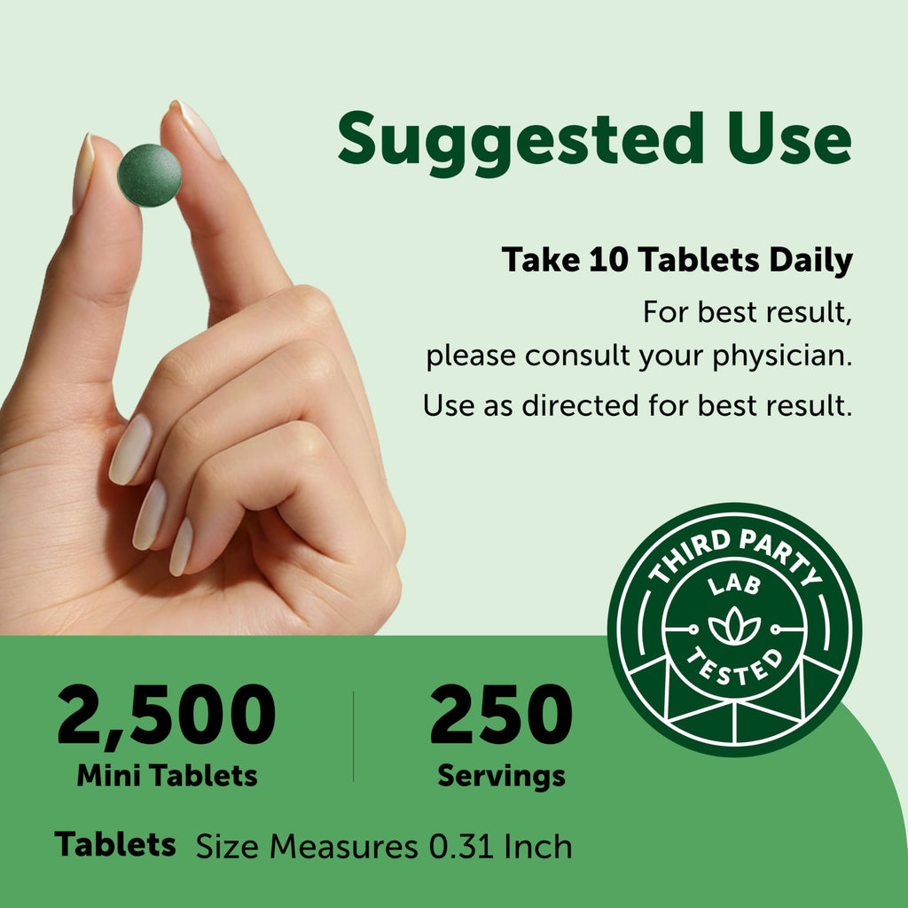 Micro Ingredients Organic Spirulina & Chlorella Mini Tablets

