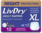 LivDry Adult Incontinence Underwear, Leak Protection