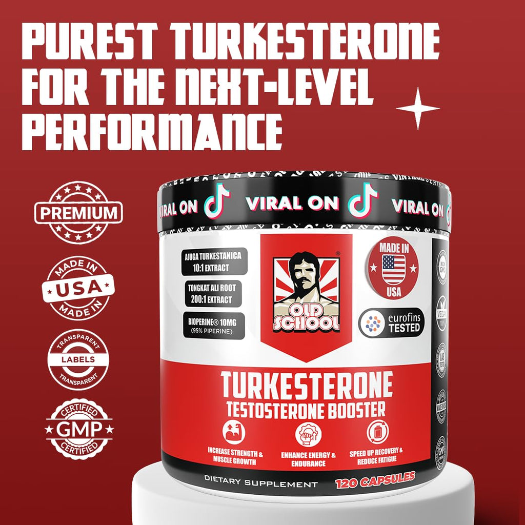 Old School Labs Testosterone Support | Tongkat Ali BioPerine

