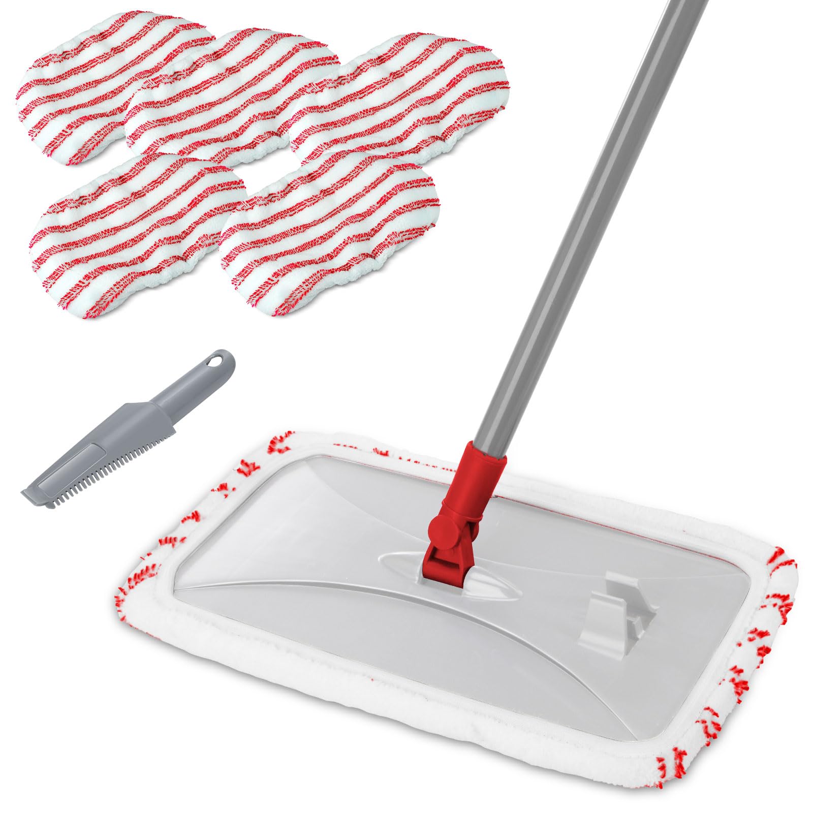 Masthome Microfiber Mop for Floor Cleaning with Five Replacement Pads