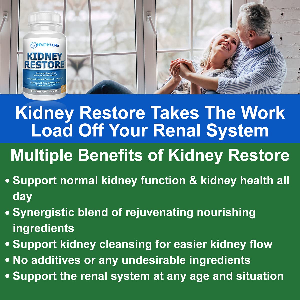 Kidney Cleanse Detox & Repair Supplement - Kidney Restore

