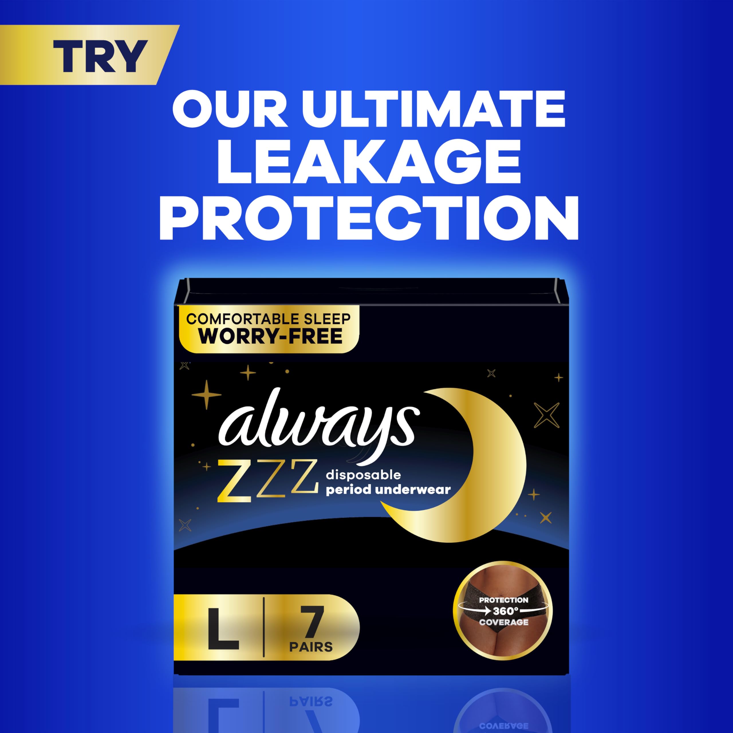 Always Ultra Thin Pads with Wings Leak-Free Protection

