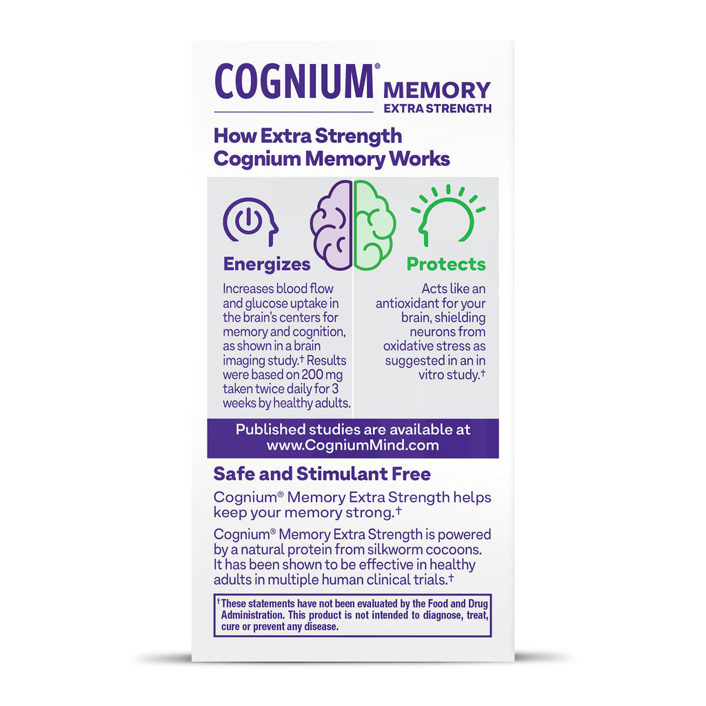 Natrol Cognium Memory Extra Strength Brain Health Supplement


