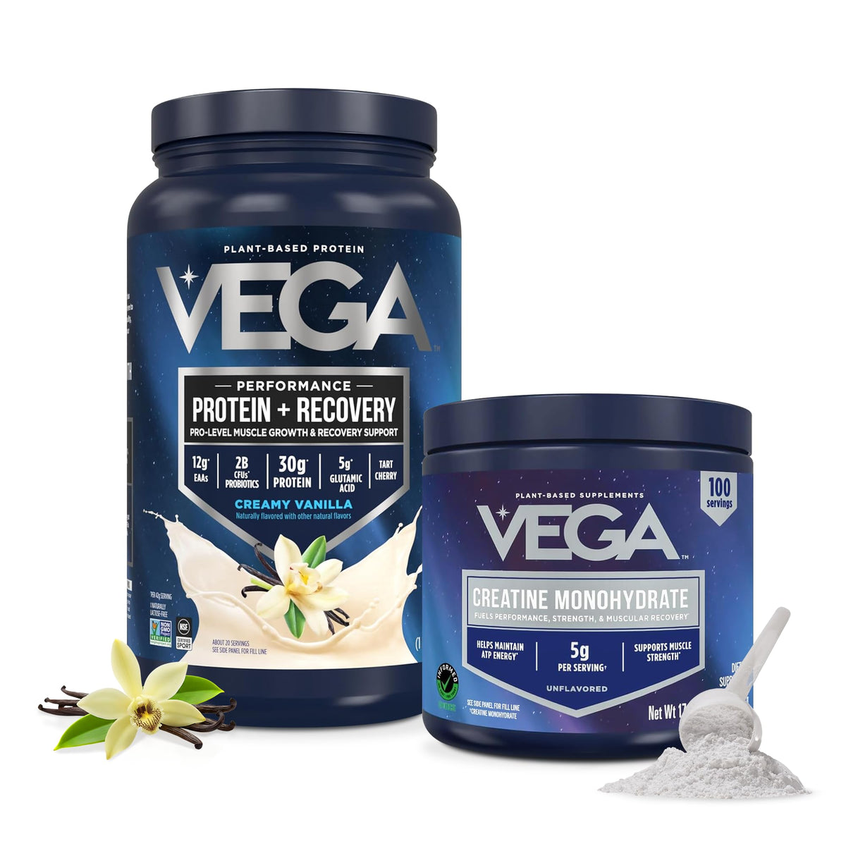 Vega Protein + Recovery Plant-Based Protein Powder