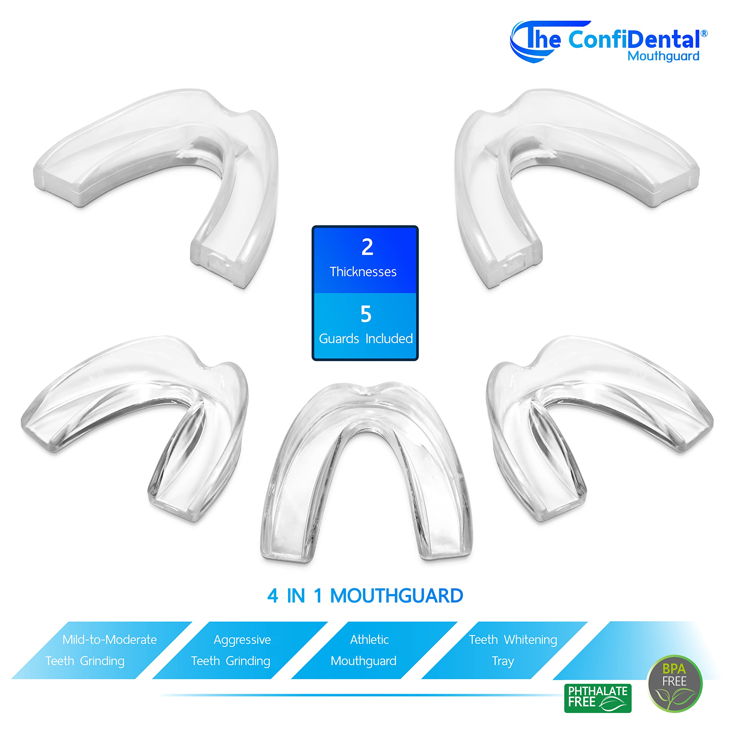 ConfiDental Anti Grinding Guard Moldable Night Mouth Guard

