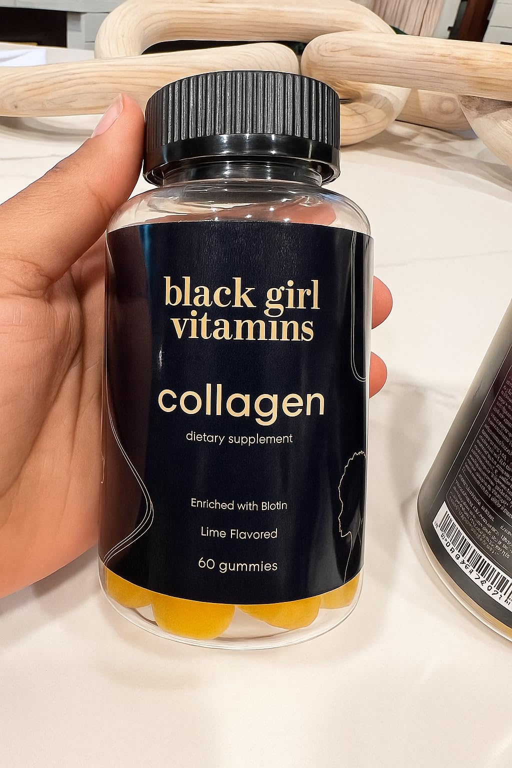 Collagen Gummies Black Girl Vitamins for Hair Skin Nails

