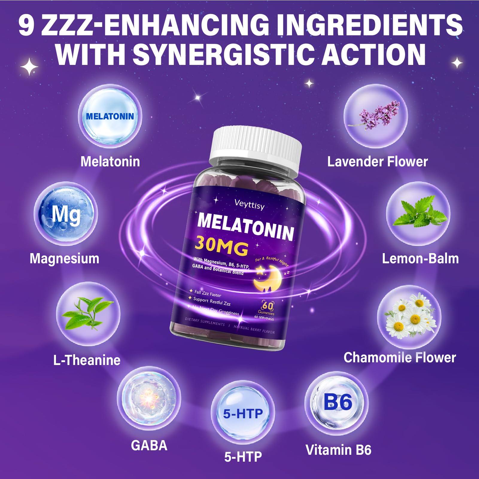 Melatonin Gummies for Adults - Maximum Strength 30 mg

