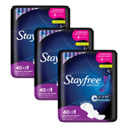 Stayfree Ultra Thin Overnight Pads with Wings | Nighttime Protection

