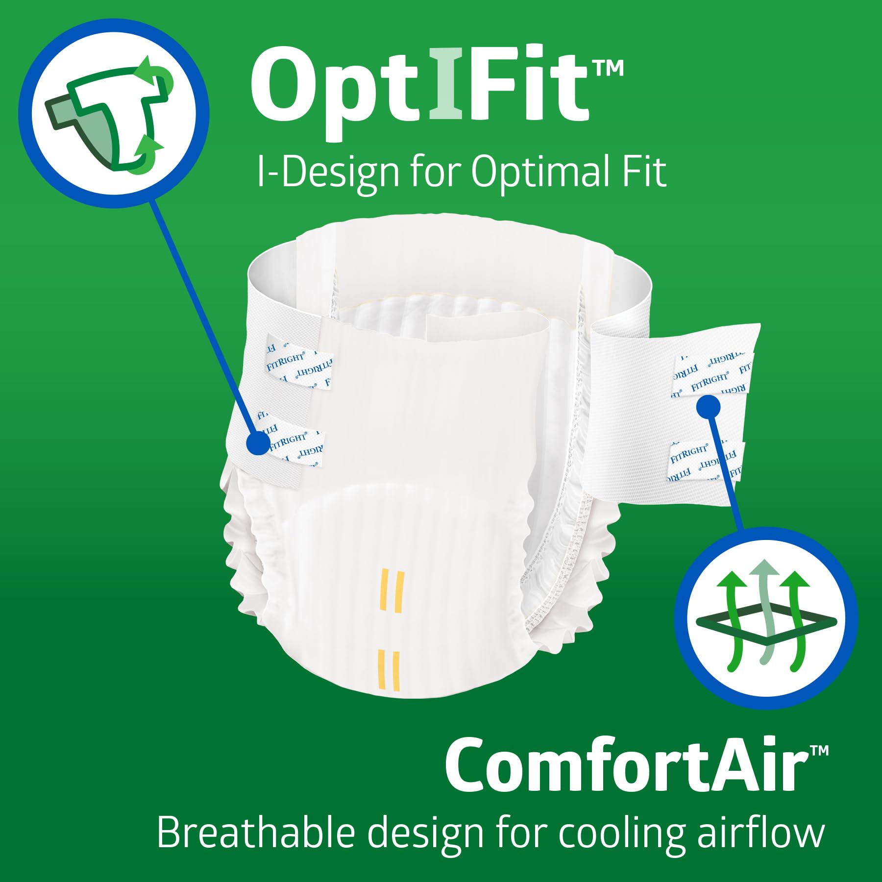 FitRight Adult Diapers with Tabs | Heavy Absorbency

