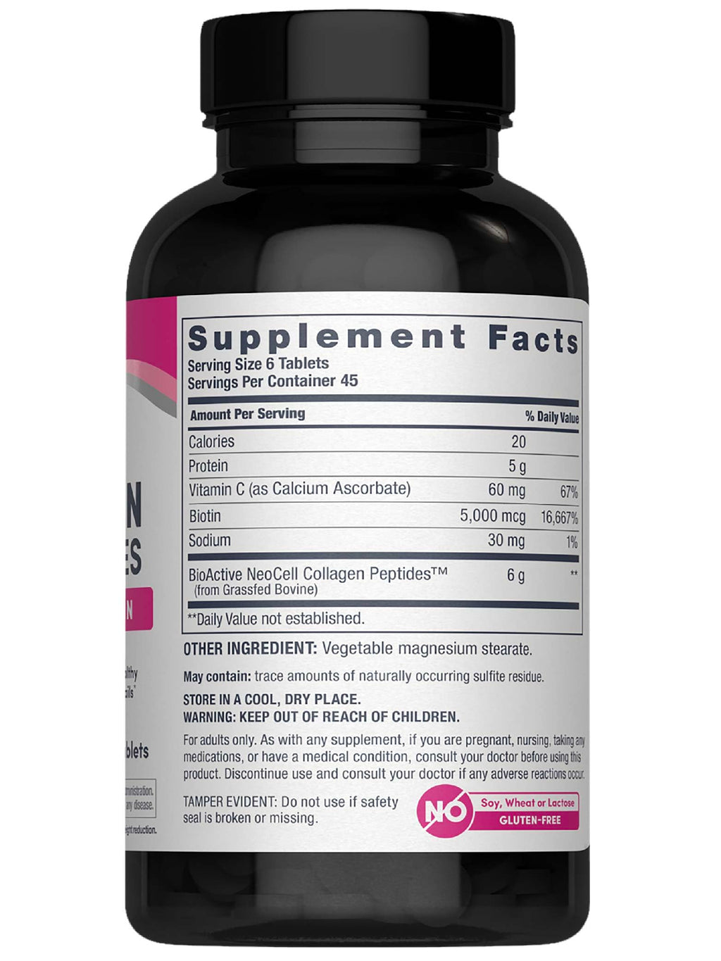 NeoCell Collagen Peptides Pills with Vitamin C & Biotin

