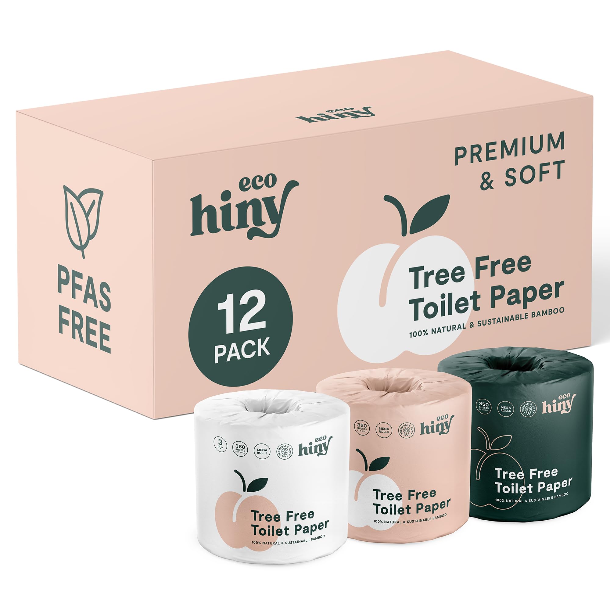 ecoHiny Bamboo Toilet Paper - PFAS Free & FSC Certified

