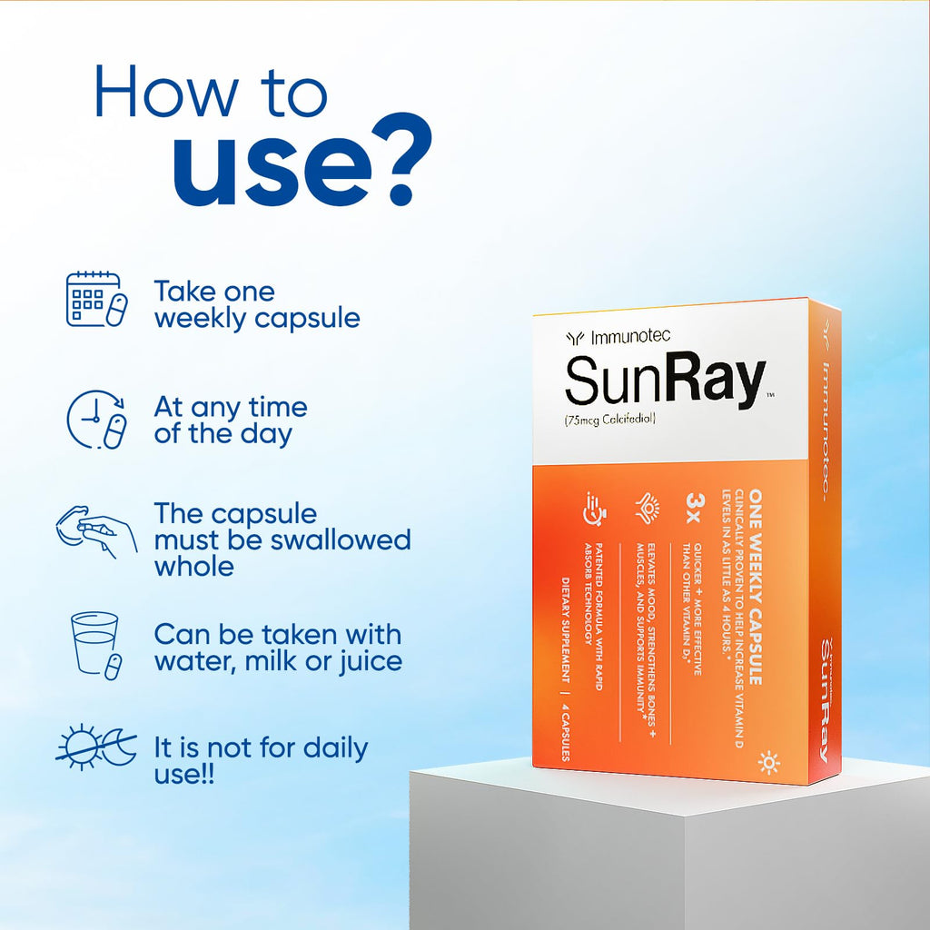 Sunray Calcifediol Vitamin D Supplement | Fast-Acting

