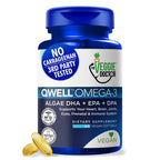 QWELL Vegan Omega-3 Algae Oil DHA EPA DPA

