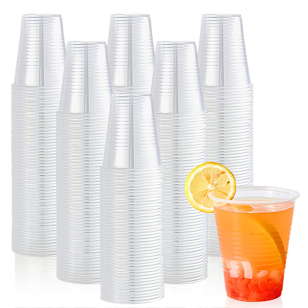 Lilymicky Clear Plastic Cups - Disposable Party Cups