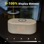 Sound Machine Alarm Clock with Bluetooth & Wireless Charging


