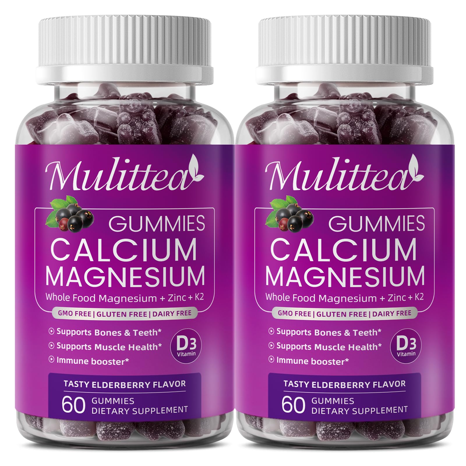 Calcium Gummies Plant Based for Bone Health

