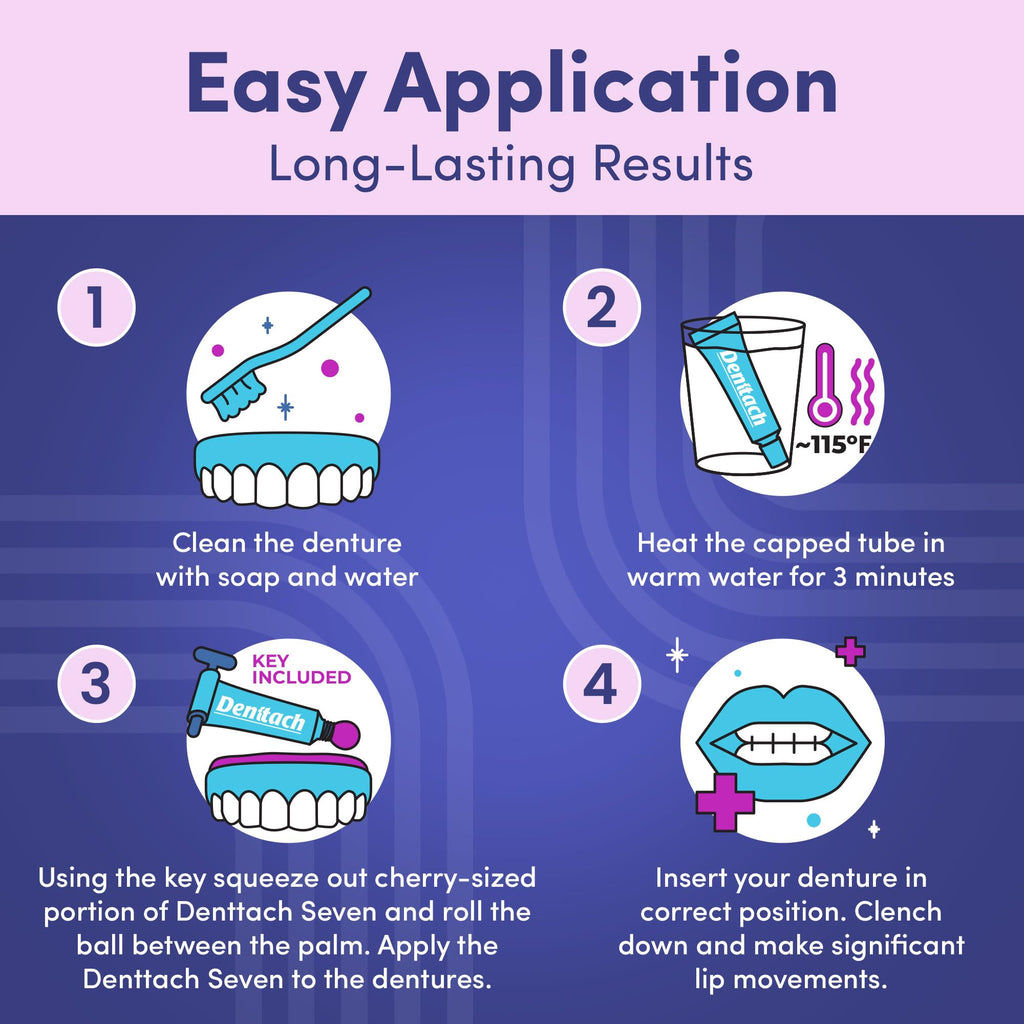 Denttach Thermoplastic Denture Adhesive Cushioned Comfort

