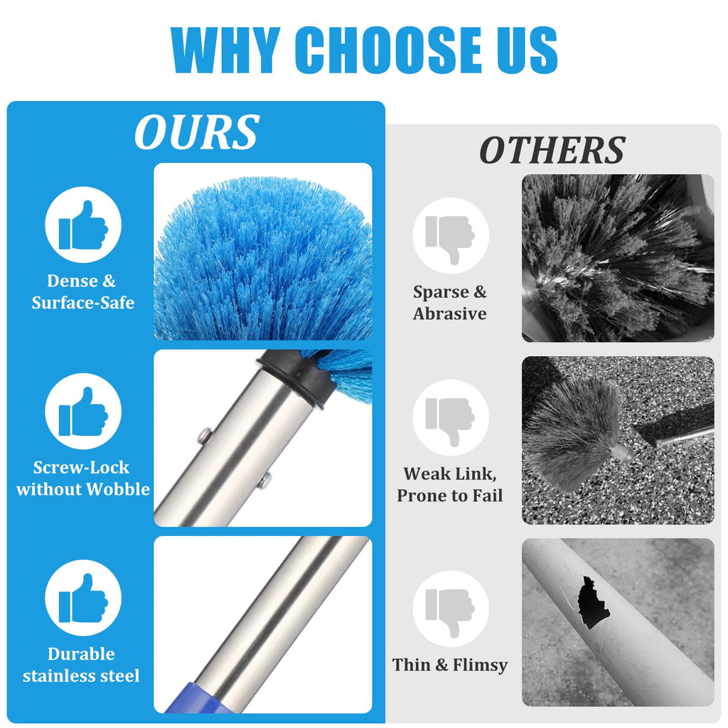 Cobweb Duster with Extendable Pole for High Ceilings

