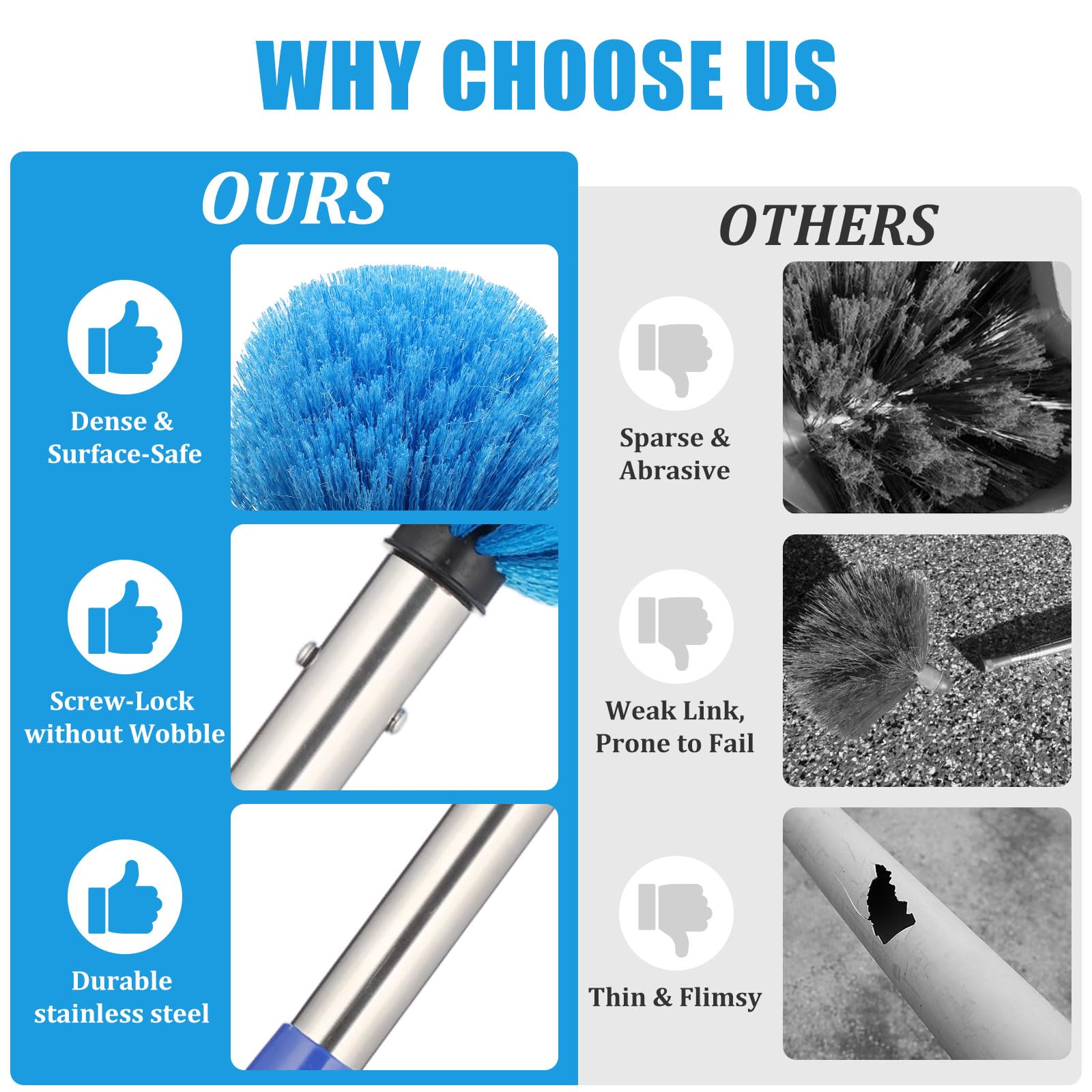 Cobweb Duster with Extendable Pole for High Ceilings

