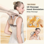 KPPEX 4D Neck Massager Pillow - Cordless Shiatsu Massage


