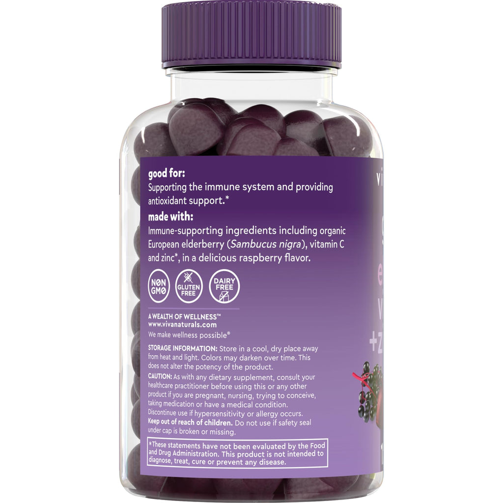 Viva Naturals Immune Support Gummies | Organic

