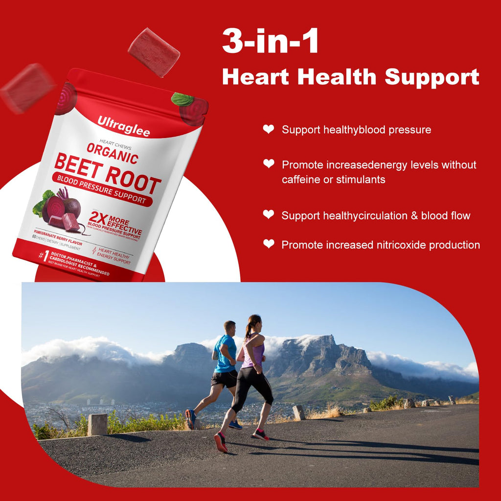 Beetsroot Heart Chews – Nitric Oxide & Heart Health

