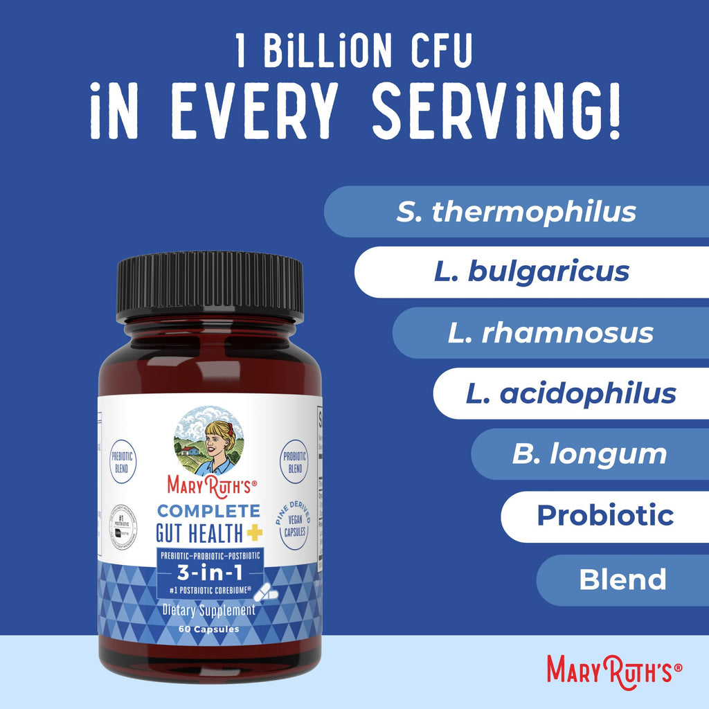 MaryRuth's Probiotic Capsules for Gut Health - Vegan

