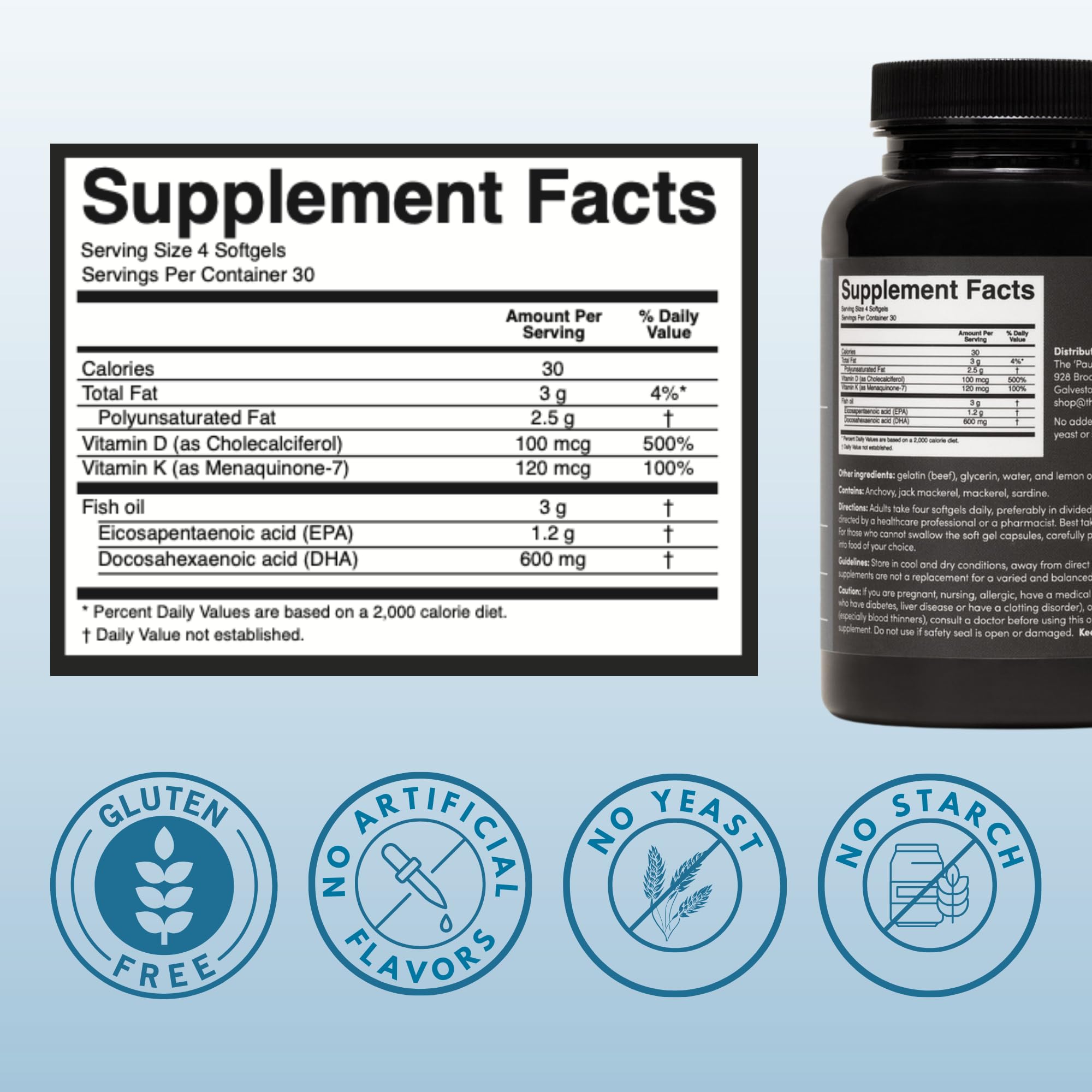 Pause Life Omega-3 with Vitamin D & K2 | Daily Wellness


