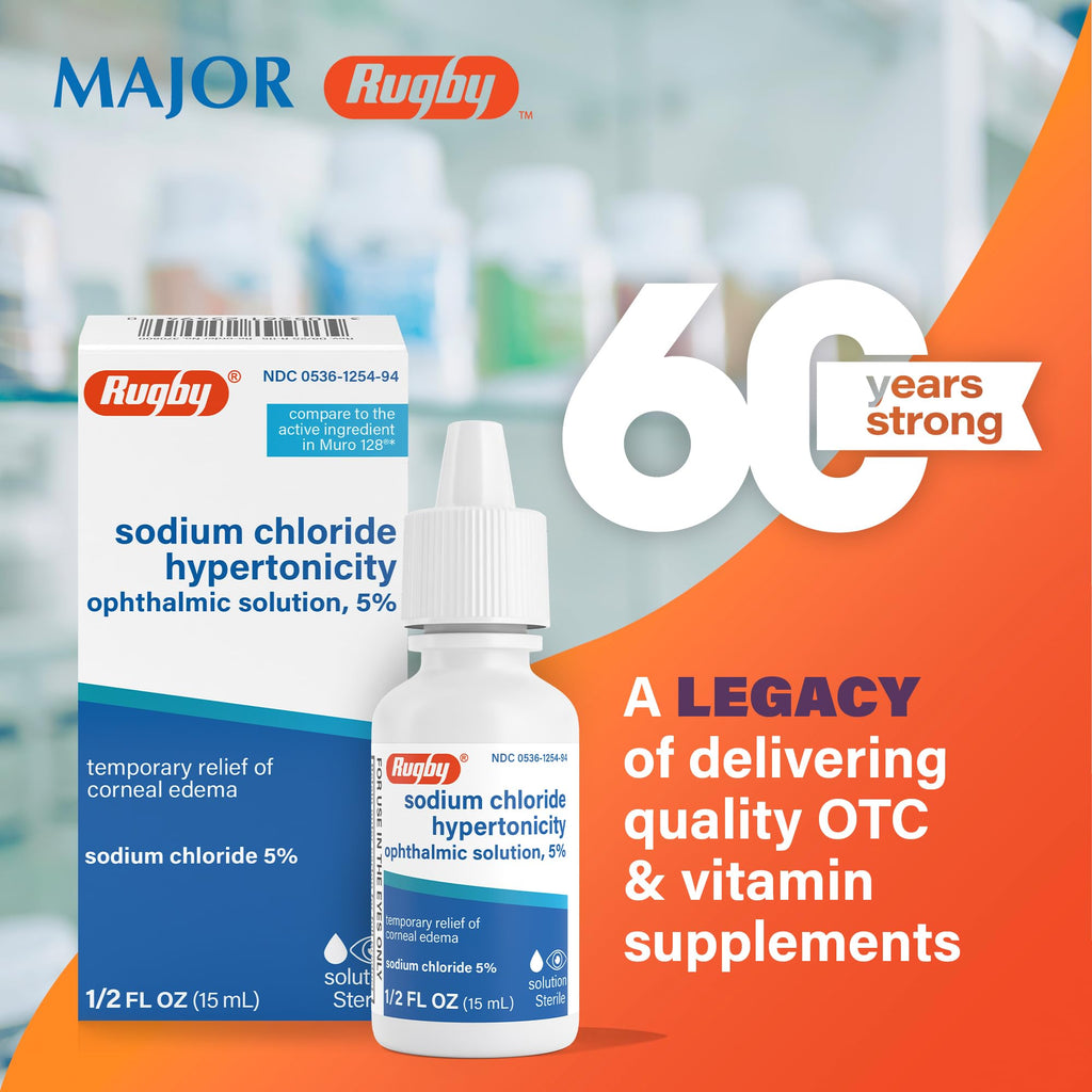 Rugby Ophthalmic Solution 5% Eye Drops for Corneal Edema

