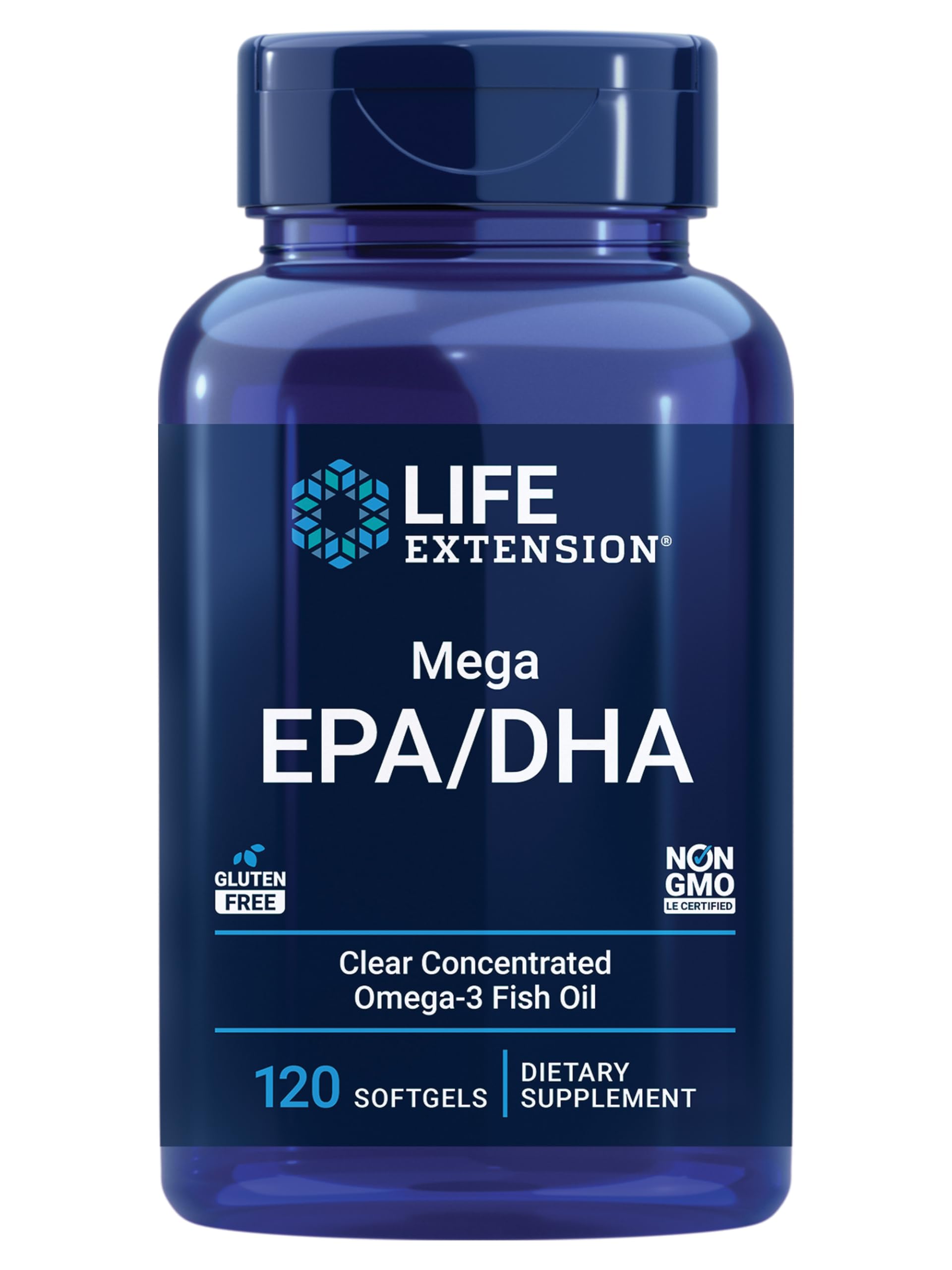 Life Extension Mega EPA/DHA Omega-3 for Heart & Brain

