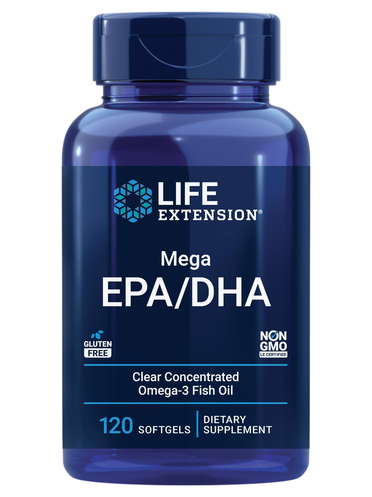 Life Extension Mega EPA/DHA Omega-3 for Heart & Brain Health