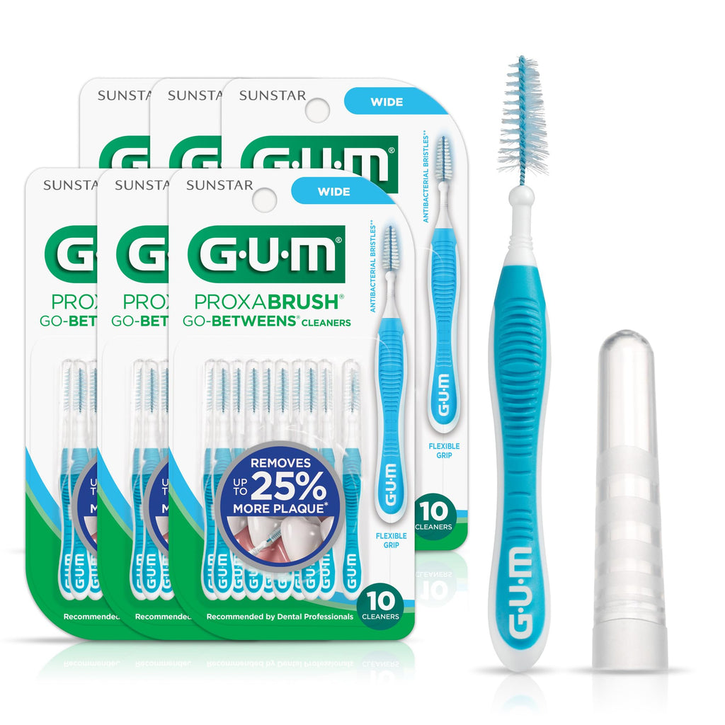 GUM Proxabrush Go-Betweens Wide Interdental Brushes | Braces

