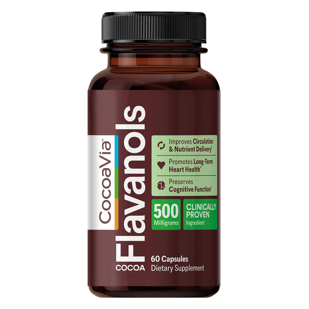 CocoaVia Cocoa Flavanols 500mg – Heart & Brain Support

