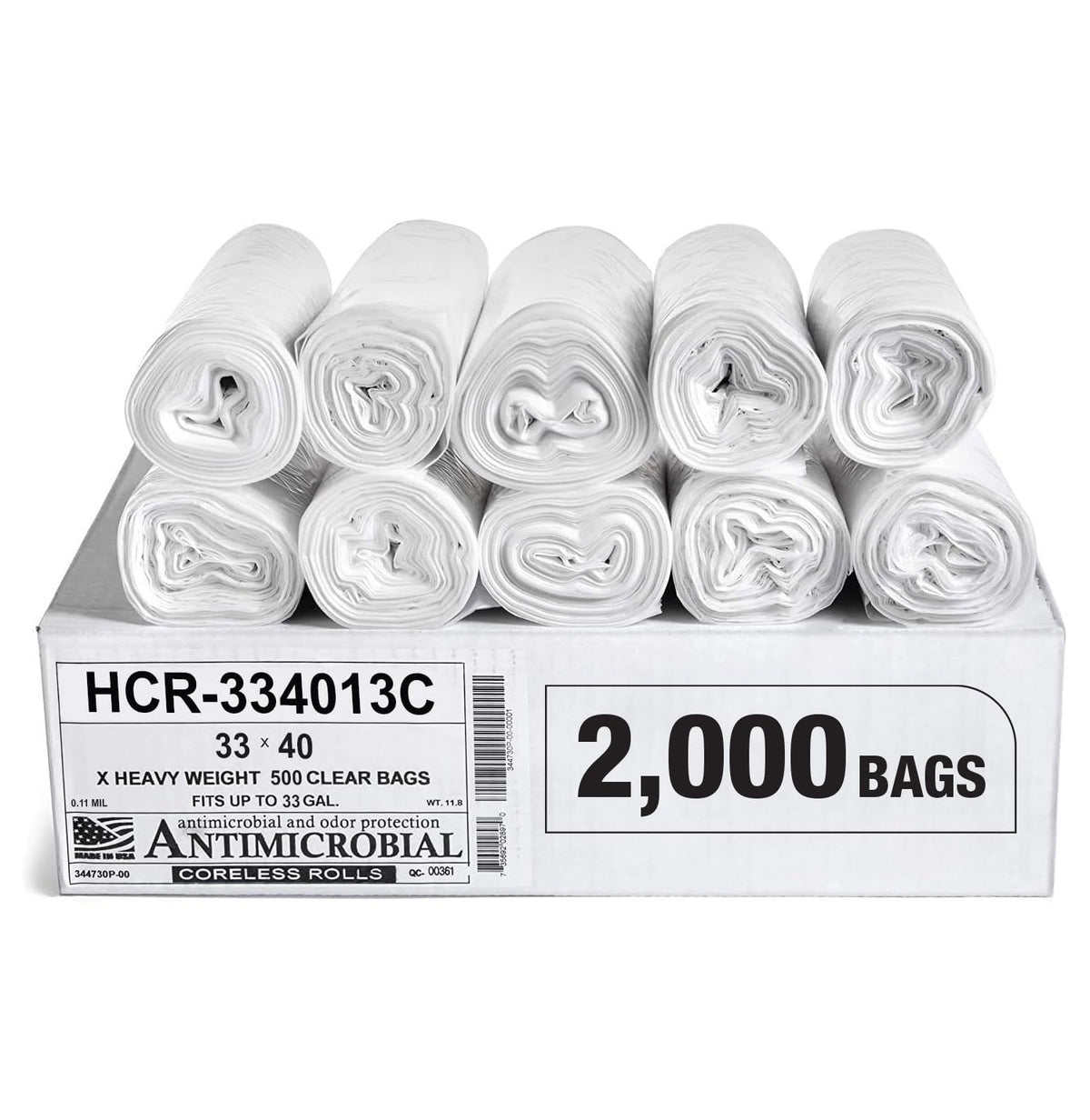 Aluf Plastics High Density Trash Bags - Heavy-Duty
