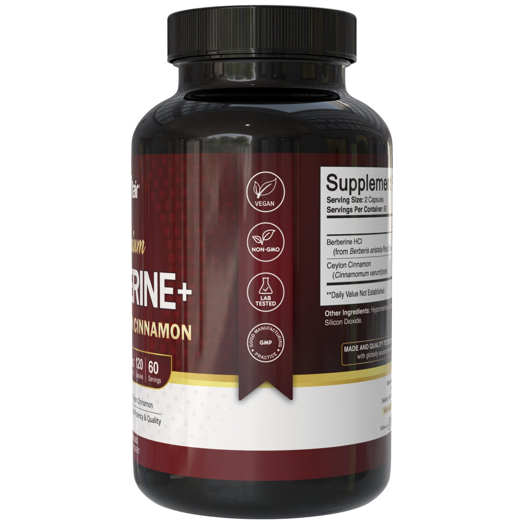 NutriFlair Berberine HCl with Cinnamon Capsules

