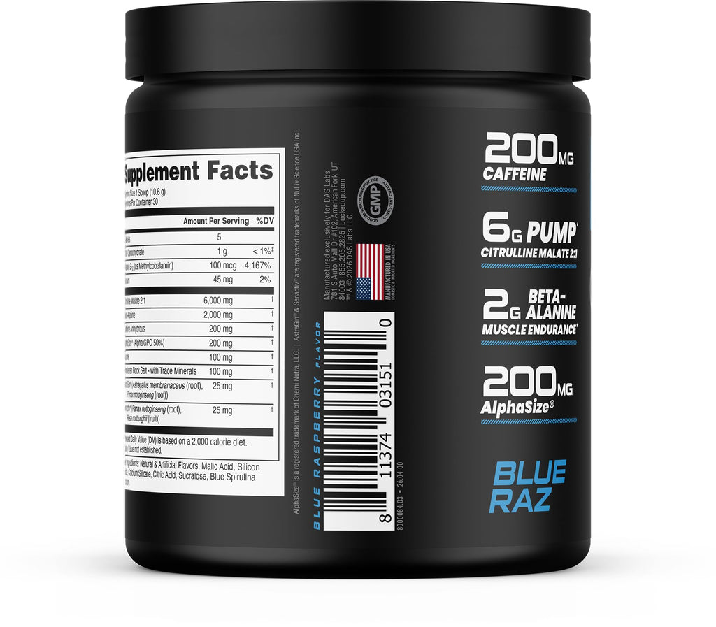 Bucked Up Pre Workout Supplement | Energy & Focus

