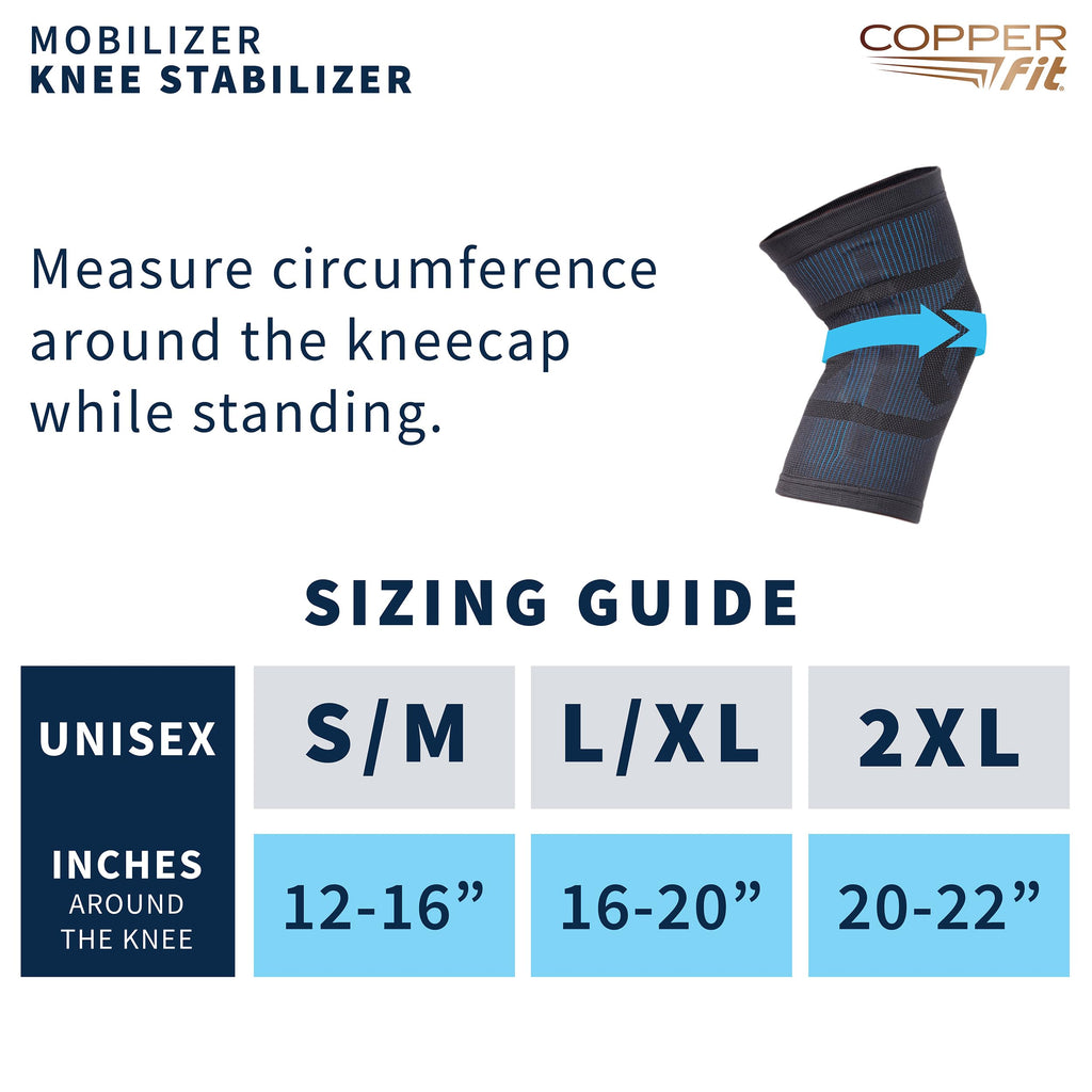 Copper Fit Mobilizer Knee Sleeve ProSeries Side Stabilizers

