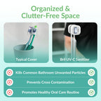 Bril UV-C Toothbrush Sanitizer and Holder | Wall Mounted

