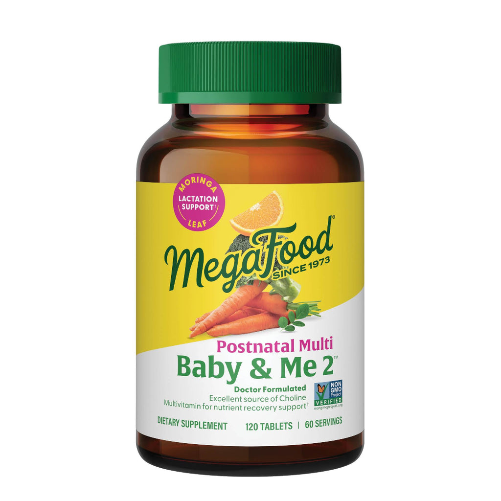 MegaFood Baby & Me 2 Postnatal Vitamins - Lactation Support

