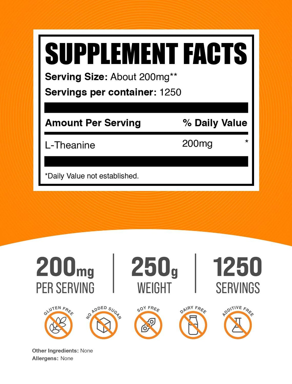 BulkSupplements L-Theanine Powder 200 mg

