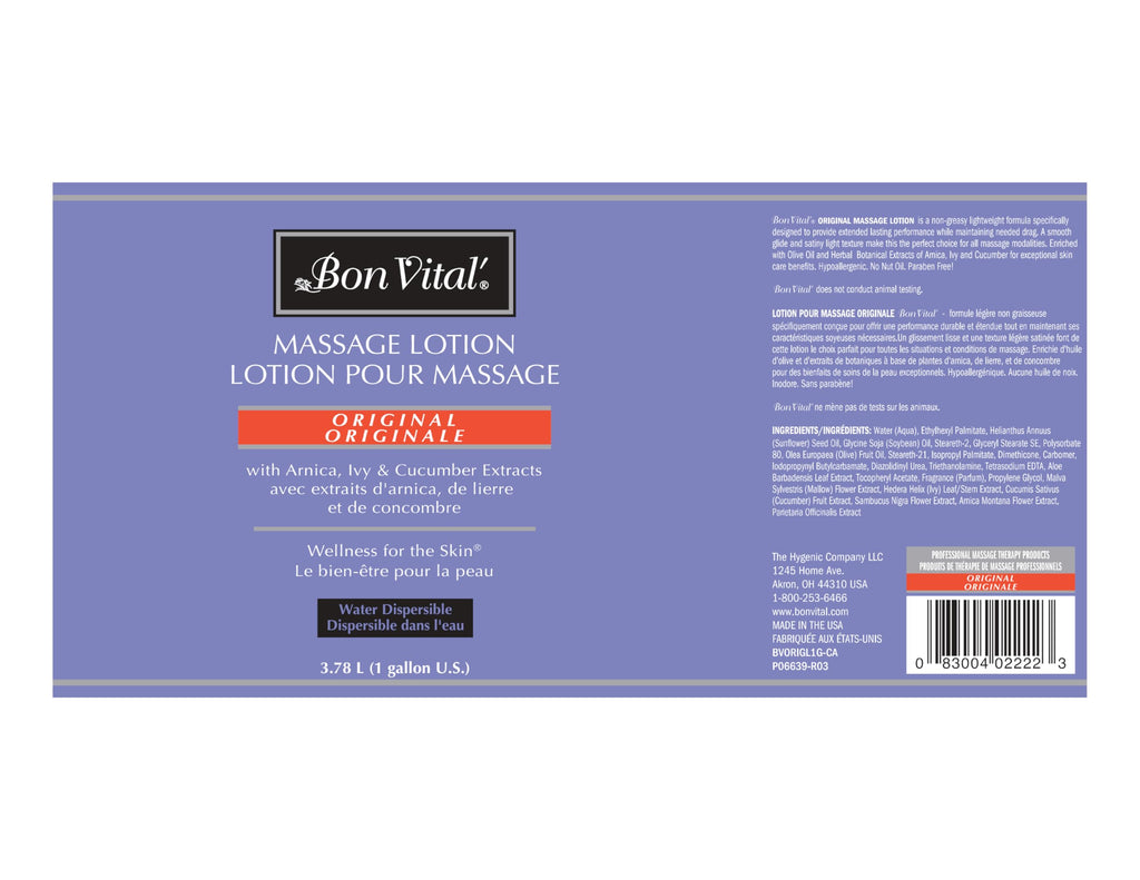 Bon Vital Original Massage Lotion Lightweight Glide

