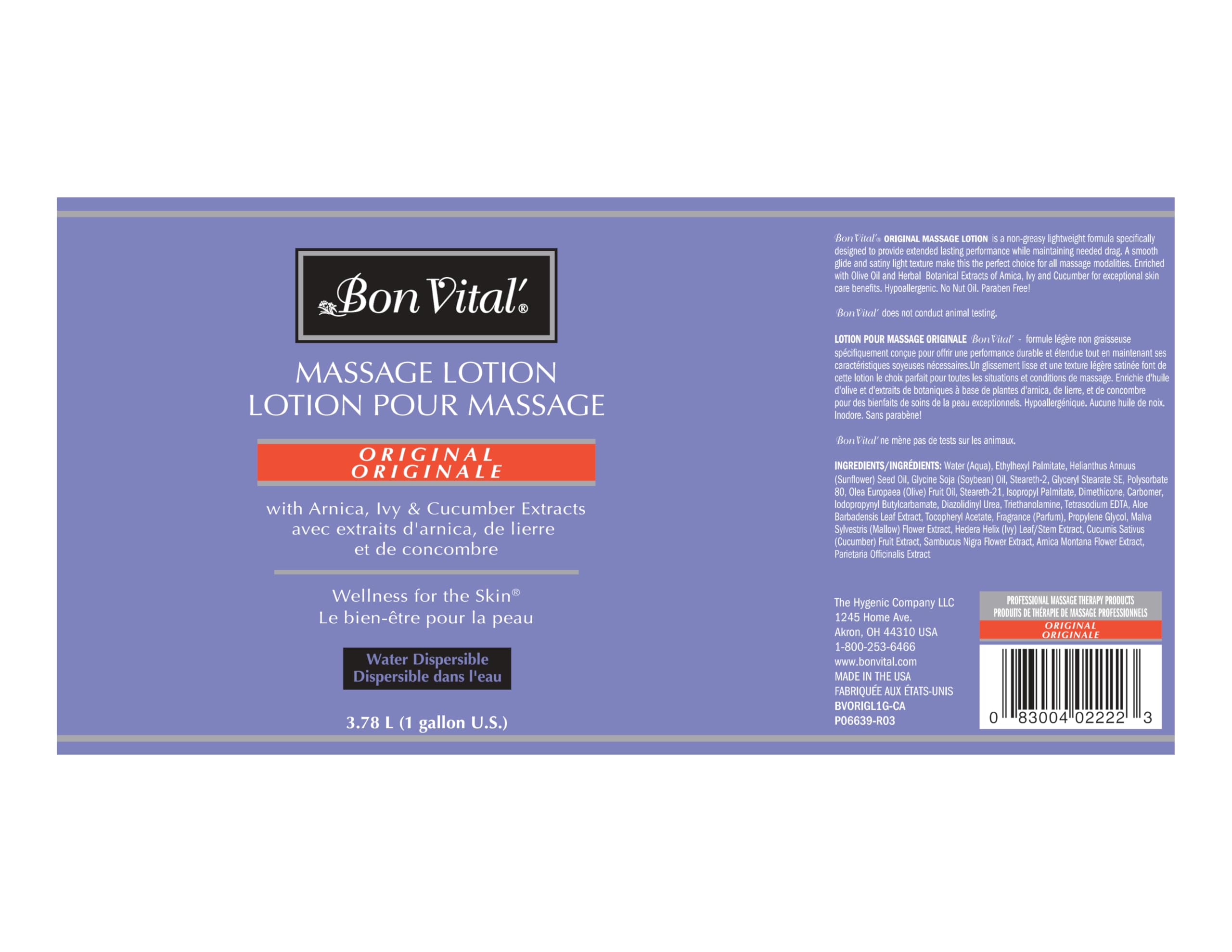 Bon Vital Original Massage Lotion Lightweight Glide

