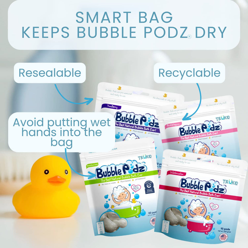 TruKid Bubble Podz Bubble Bath for Kids | Tear-Free

