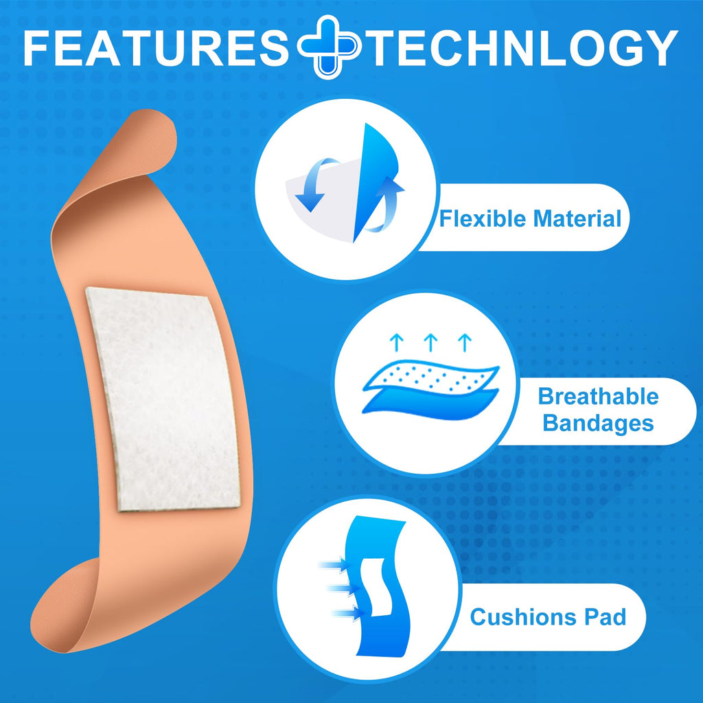Bandages Variety Pack Assorted Adhesive Bandages

